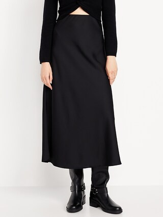 Satin Maxi Skirt | Old Navy (CA)