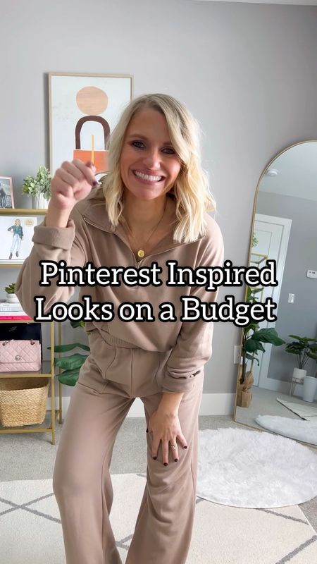Pinterest Inspired Looks on a Budget! I recreated this Pinterest look with the budget-friendly and thrifted clothes that I have in my closet. 
Lounge set- small
Skirt- small
Top- small
Boots- 7.5
Blazer- thrifted, linked similar 

#LTKVideo #LTKstyletip #LTKfindsunder100