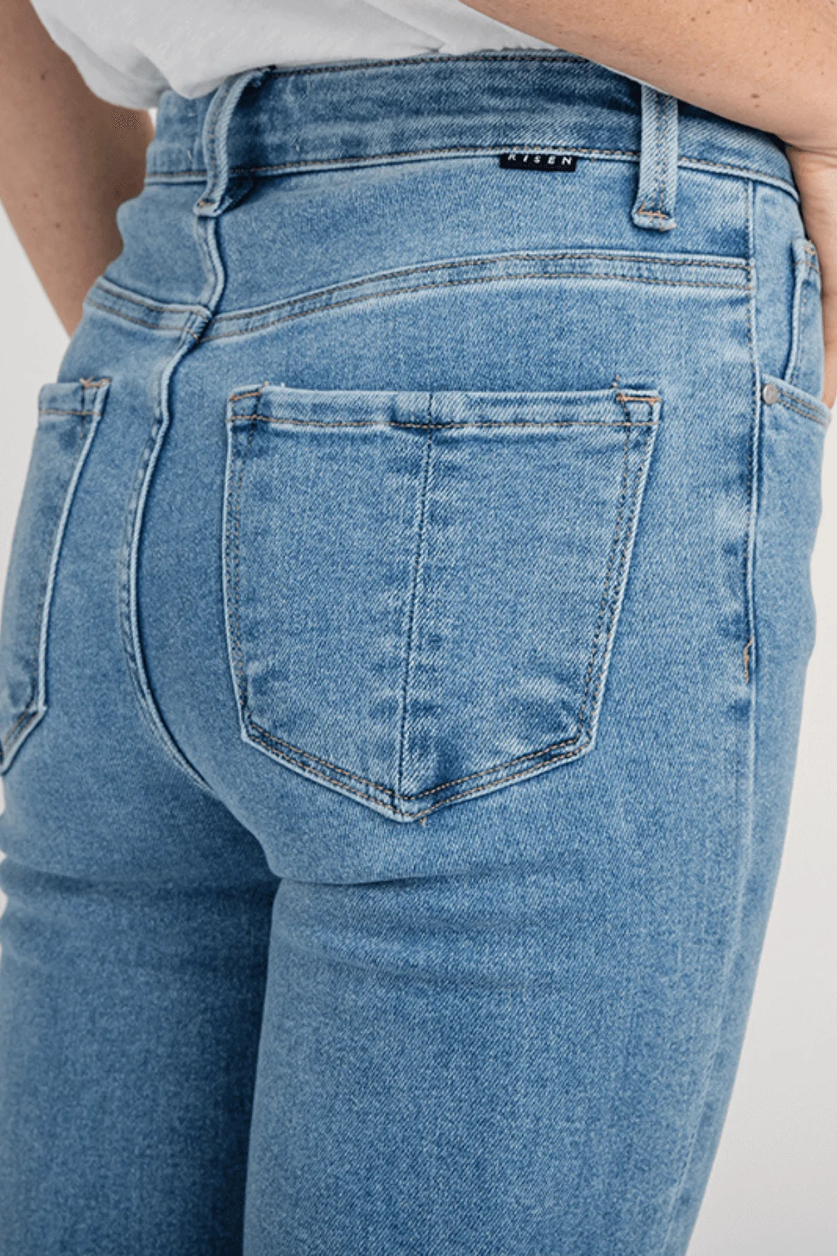 Risen Olivia High Rise Flare Jeans | Social Threads