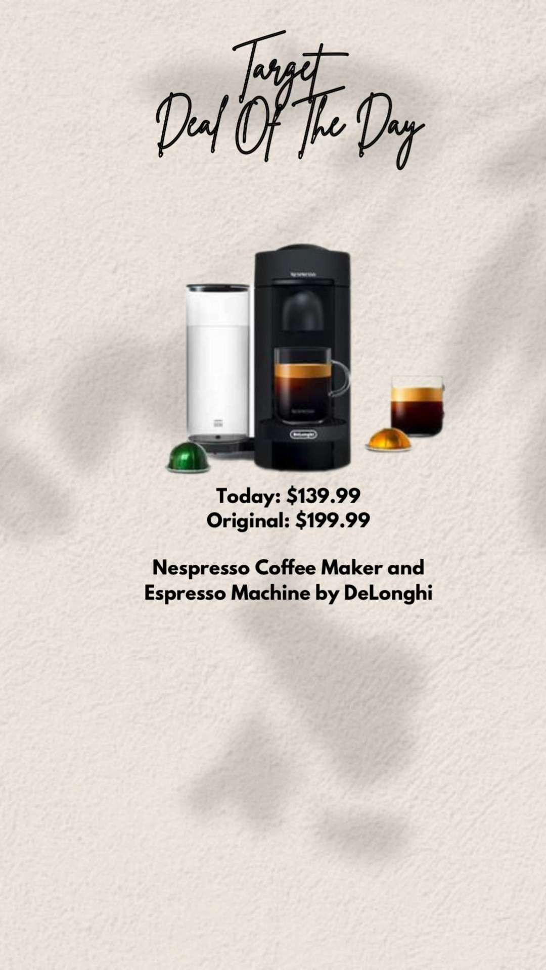 Nespresso Vertuoplus Coffee Maker And Espresso Machine By Delonghi Black  Matte : Target