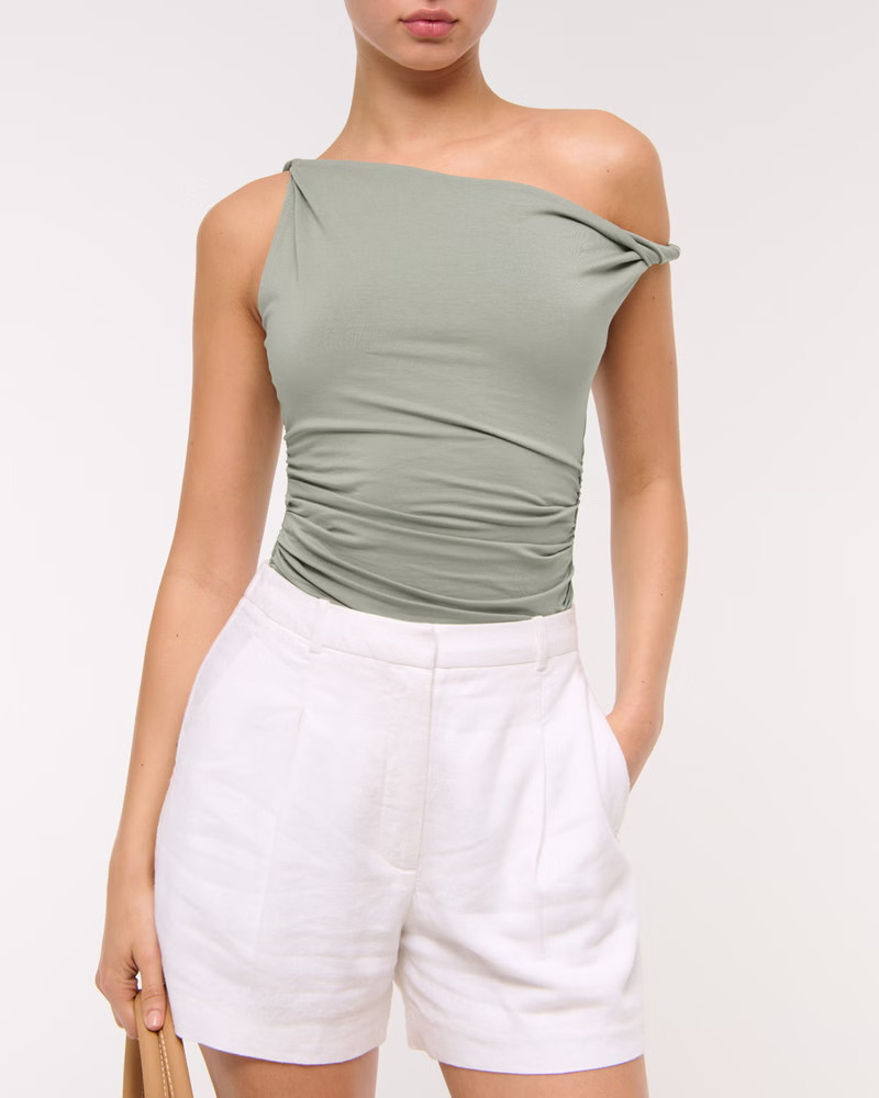 Asymmetrical Twist Top | Abercrombie & Fitch (US)