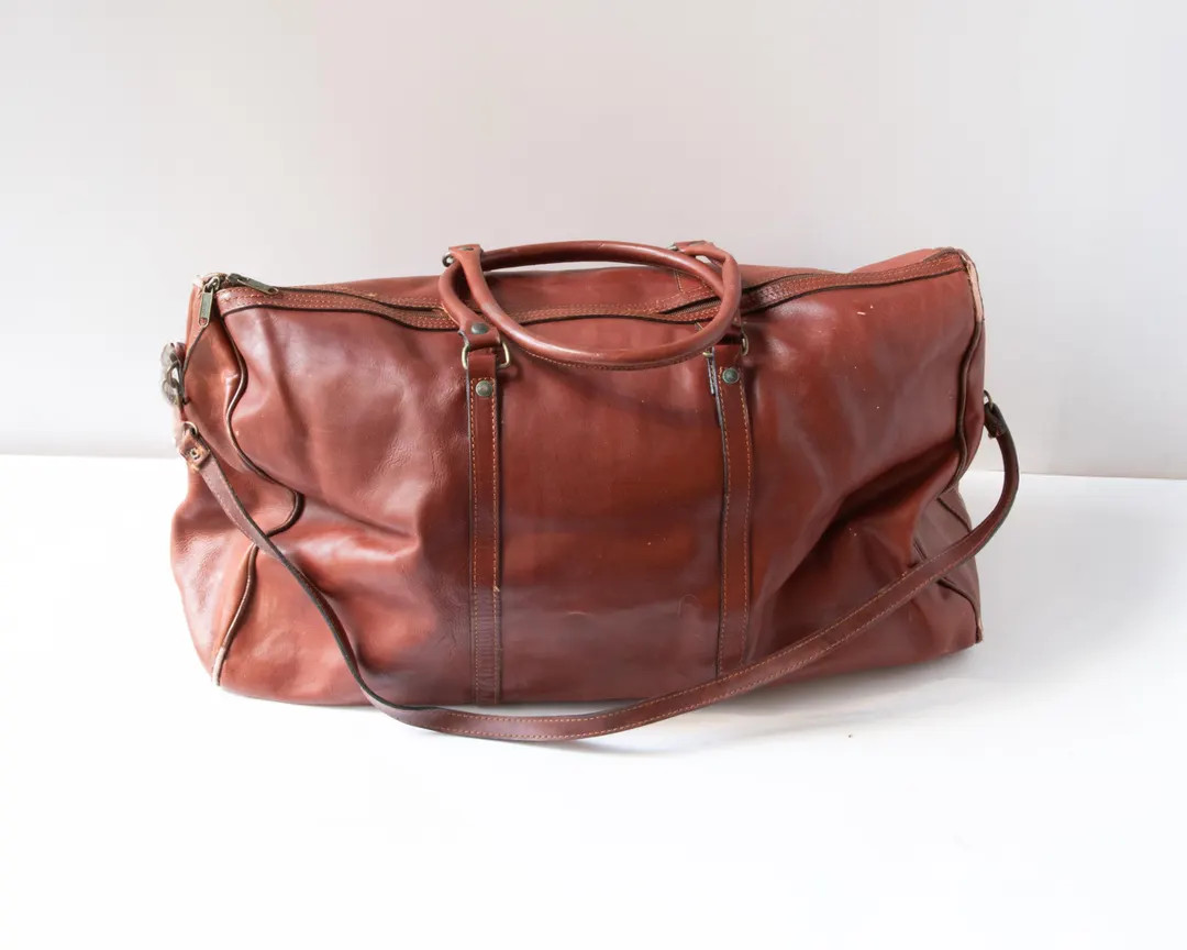 Vintage - Travel Bag - Leather - Designer: Susan Bennis / Warren Edwards - Italy | Etsy (US)