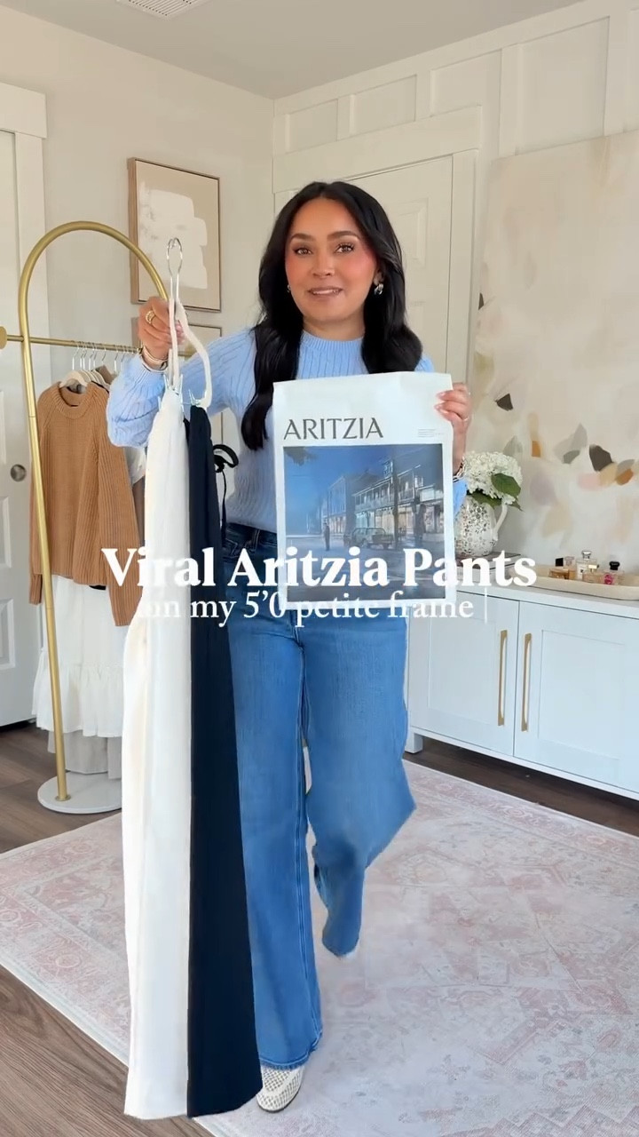 
Viral Aritzia Pants Try on!
For reference: I’m 5’0, petite, 32b bra size, and 2/26 in bottoms, pear shaped. 

*Everything I share is unaltered! TTS means true to size. Between size 5-6.5 in shoes

Pants - I prefer the short petite size. I’m wearing size small. Trying on colors black and light birch
I measured the short inseam to be about 28” and the regular to be about 30” - inseams can vary slightly with different sizes 

Light blue sweater size xxs TTS
White sweater size xxs TTS
Jeans in seaside blue wash size 26 TTS
Mesh loafers size 5 TTS
Sneakers size 6 TTS

#LTKPetite #LTKgrwm #LTKootd

#LTKPetite #LTKgrwm #LTKootd

#LTKootd