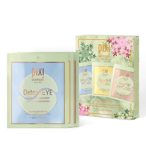 Pixi Beauty Holiday Eye Patch Trio | 3 Single Use Eye Patches for Depuffing, Hydrating & Toning Under-Eyes | 3 pairs, 6 patches | Amazon (US)