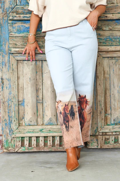Free To Run Light Denim Barrel Pant | The Willow Tree