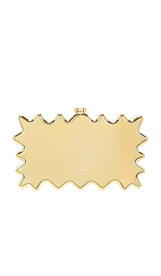 Paloma Clutch in Shiny Gold | Revolve Clothing (Global)