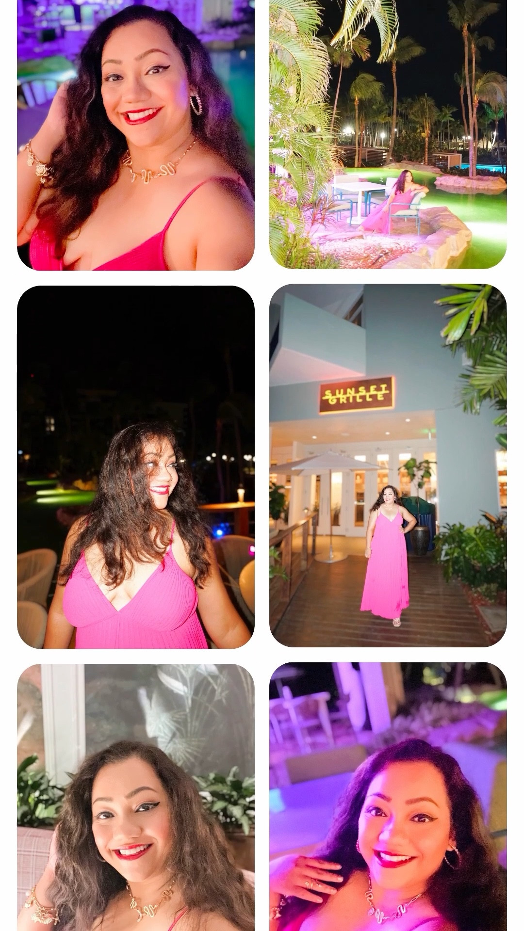 Vacation nights call for bold color and effortless glam 💕
This dress is lightweight, elegant, and perfect for resort dinners.🌴

#LTKootd #LTKTravel #LTKgrwm