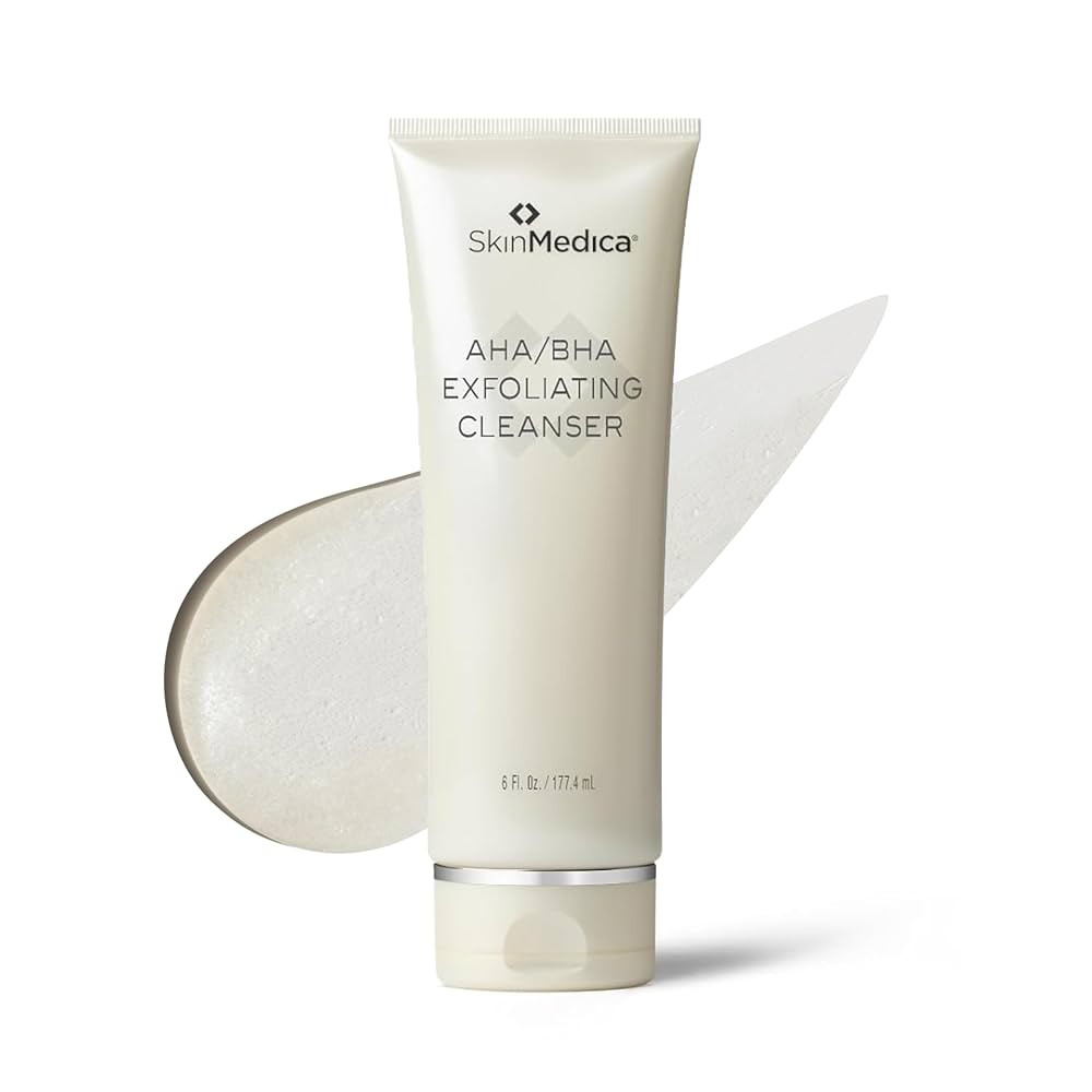 SkinMedica AHA/BHA Exfoliating Face Wash - Gentle Facial Exfoliating Scrub with Jojoba Oil for Sm... | Amazon (US)