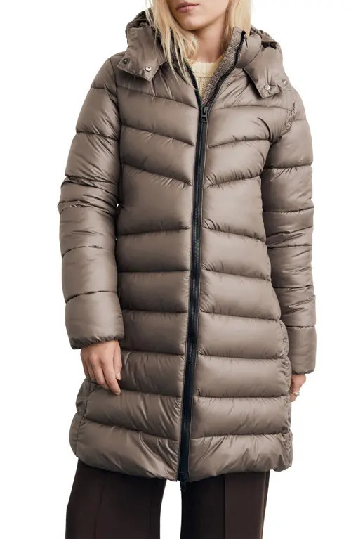 MANGO Quilted Puffer Coat in Medium Brown at Nordstrom, Size Xx-Small | Nordstrom