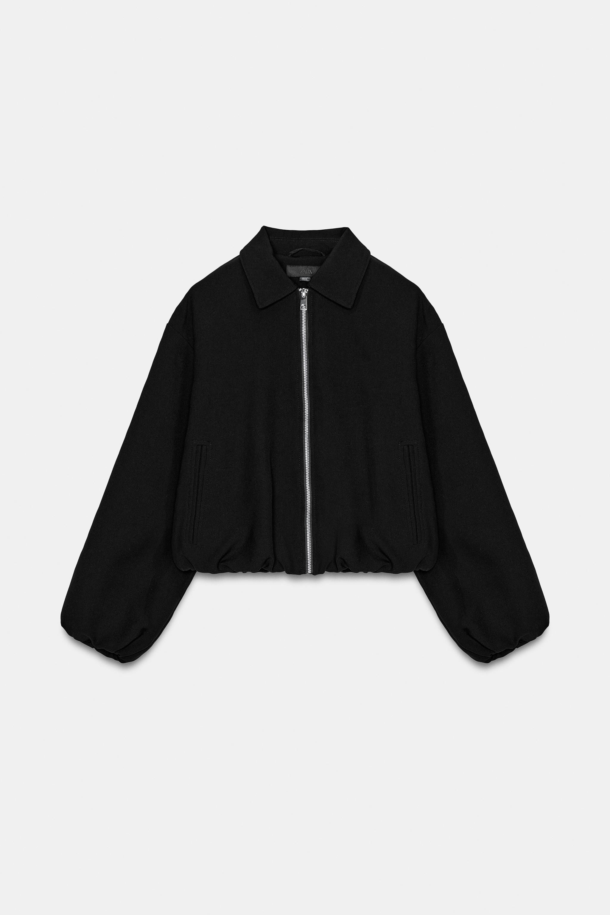 PUFF SLEEVE ZIP JACKET | Zara US
