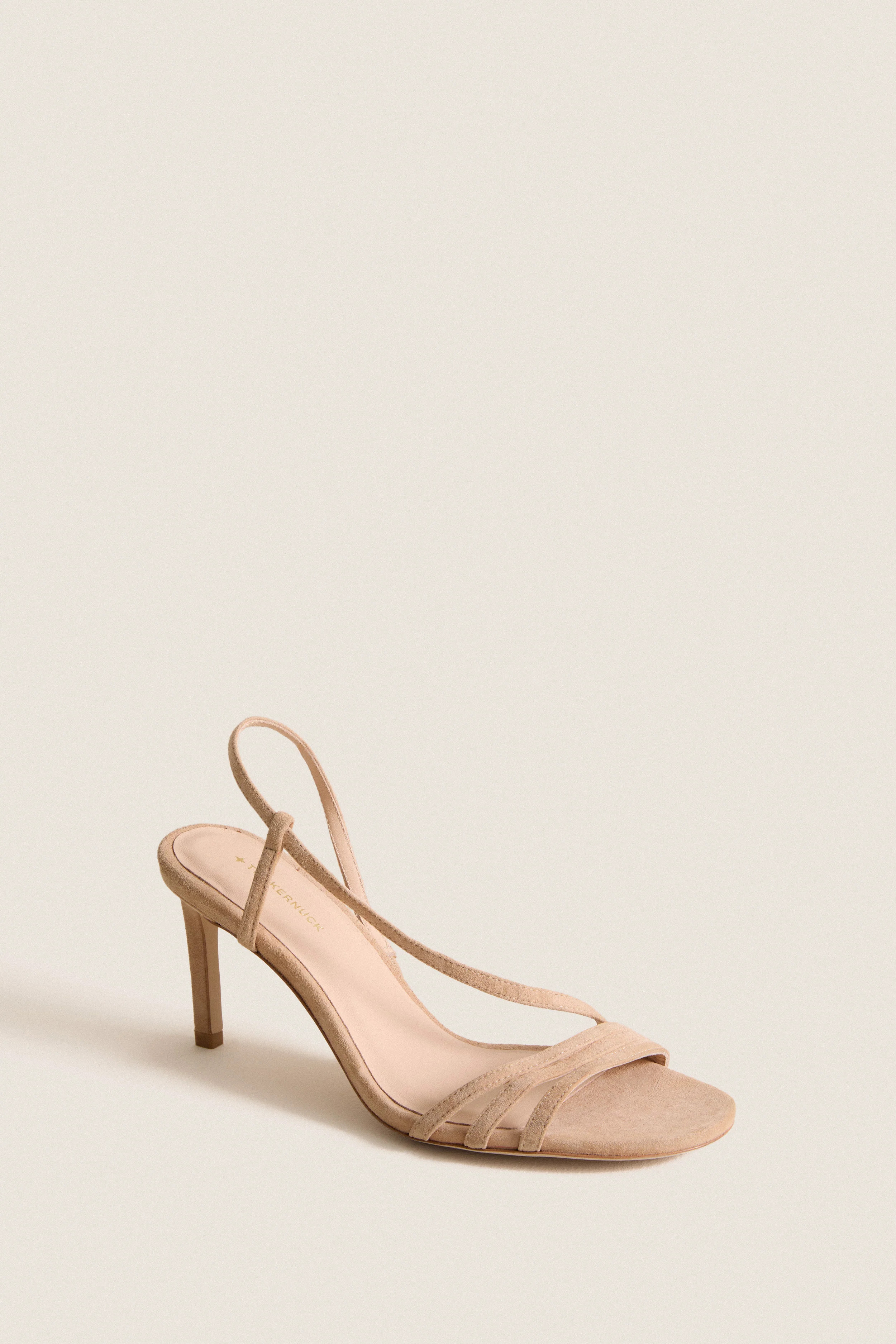 Nude Suede Scarlet Heels | Tuckernuck (US)
