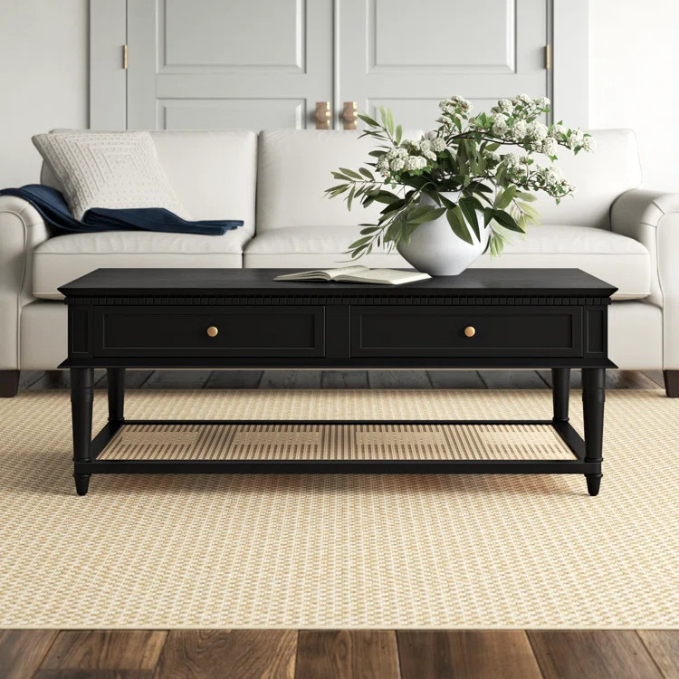 Arlow Solid Wood Coffee Table with Storage | Wayfair North America
