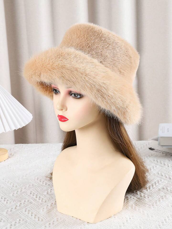 Women's  Hat for Winter with Stretch Cossack Russian Style White Warm Cap | SHEIN
