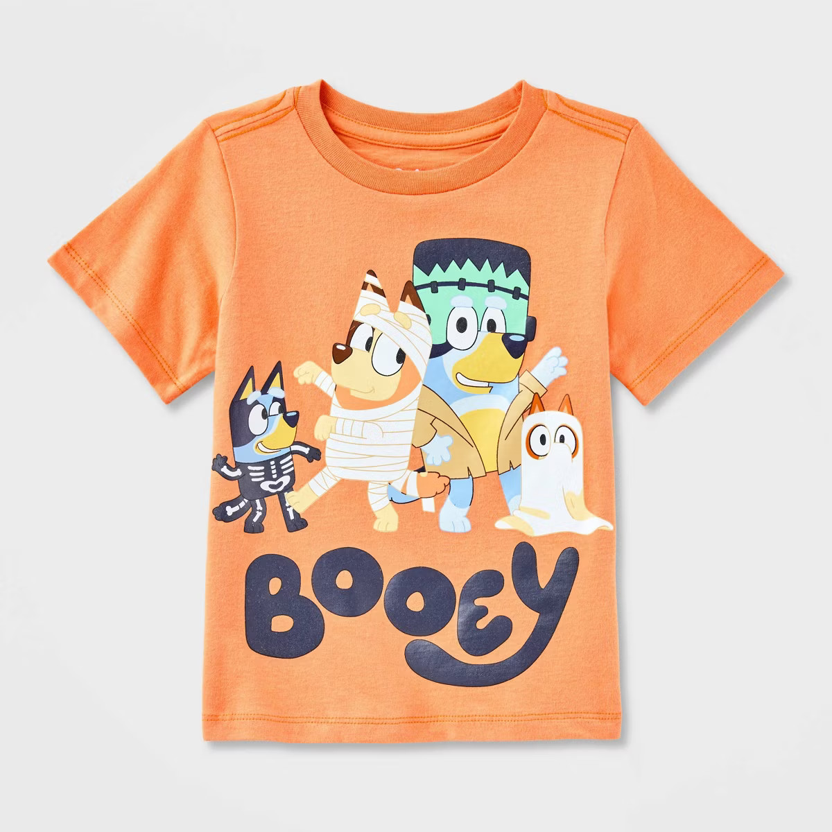 Toddler Bluey Bingo Halloween 'Booey' T-Shirt - Orange | Target