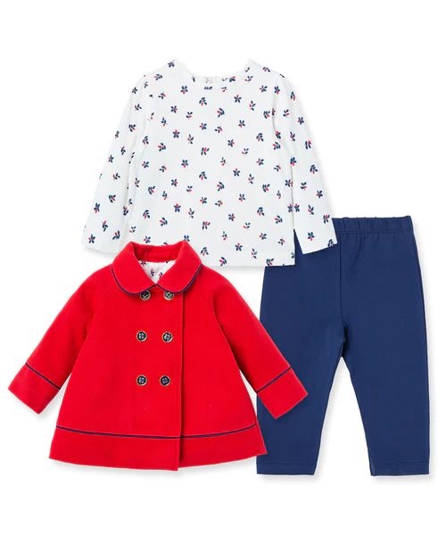 Red Wool Toddler Jacket Set | Little Me