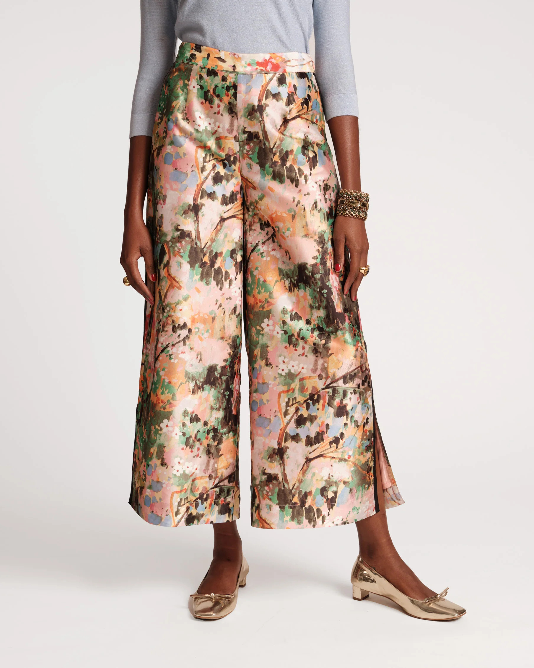 Palazzo Pant Monet Print | Frances Valentine