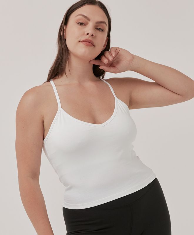 Women’s Everyday Shelf Bra Cropped Camisole made with Organic Cotton | Pact | Pact Apparel