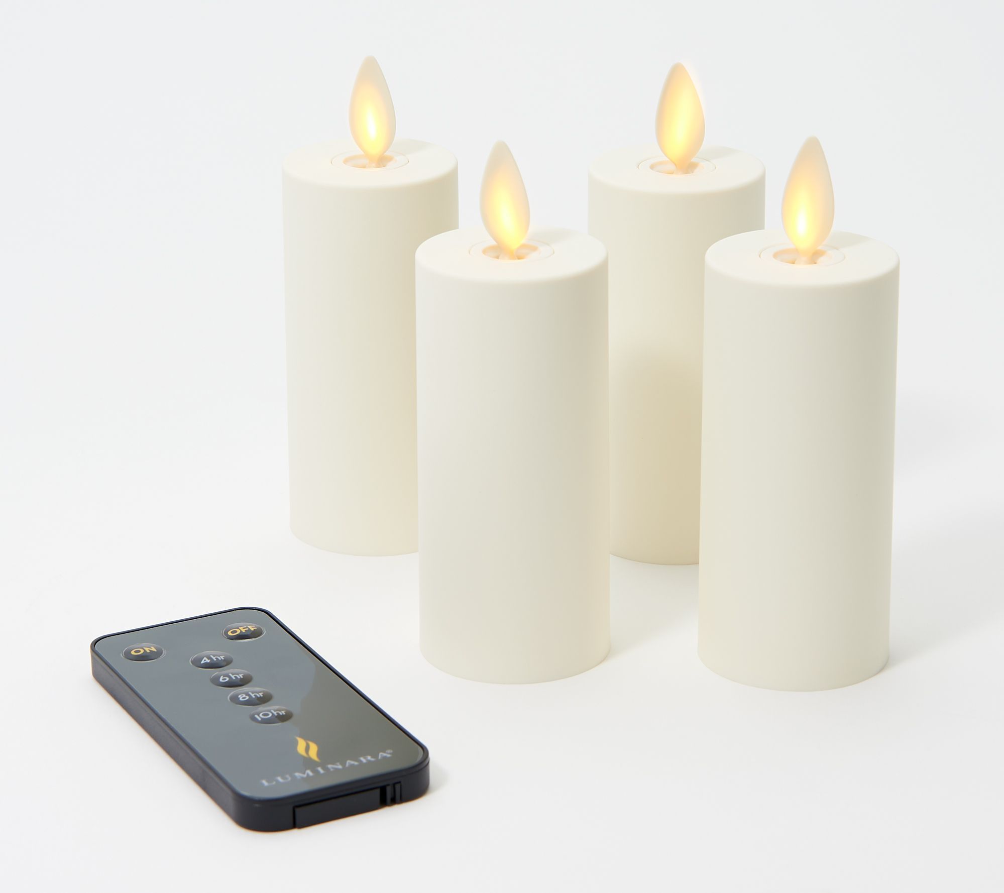 Luminara Set of 4 Soft Touch Votives with Remote | QVC