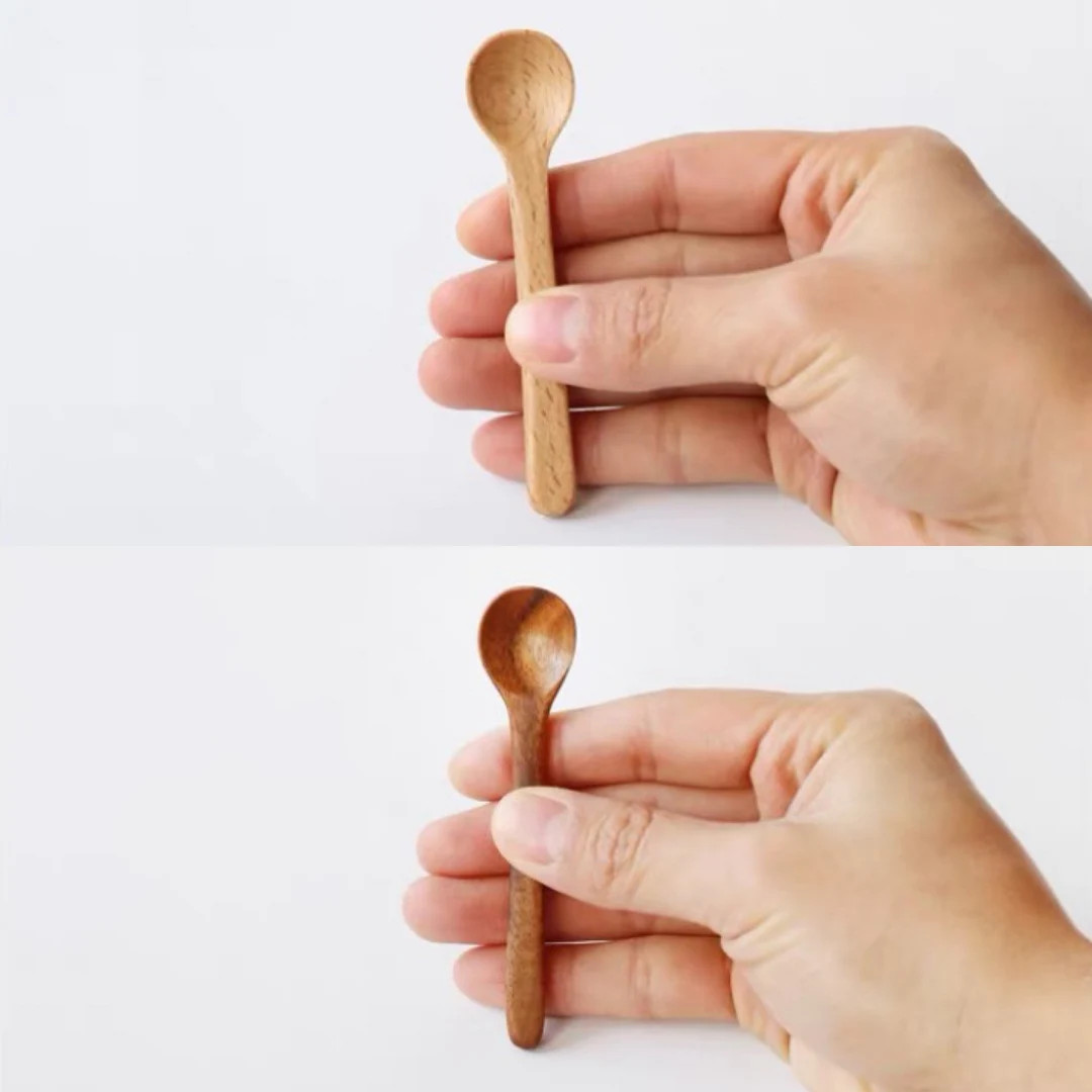 Dark / Light - Real Cooking Miniature Wooden Spoon (Length 9 cm) // Inbox us for bulk orders | Etsy (US)