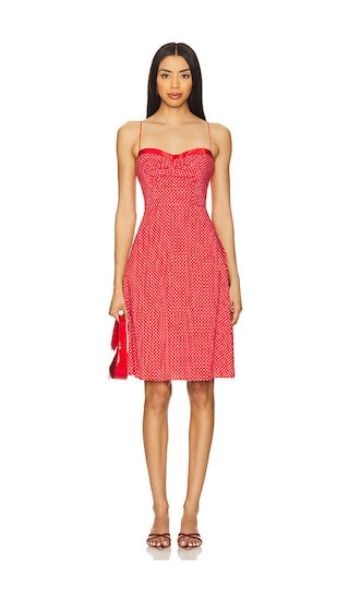 Margaux Midi Dress in Red Love | Revolve Clothing (Global)