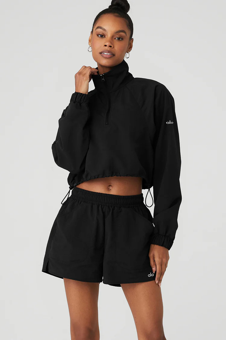 Cropped 1/4 Zip Alumni Pullover | Alo Yoga (US)