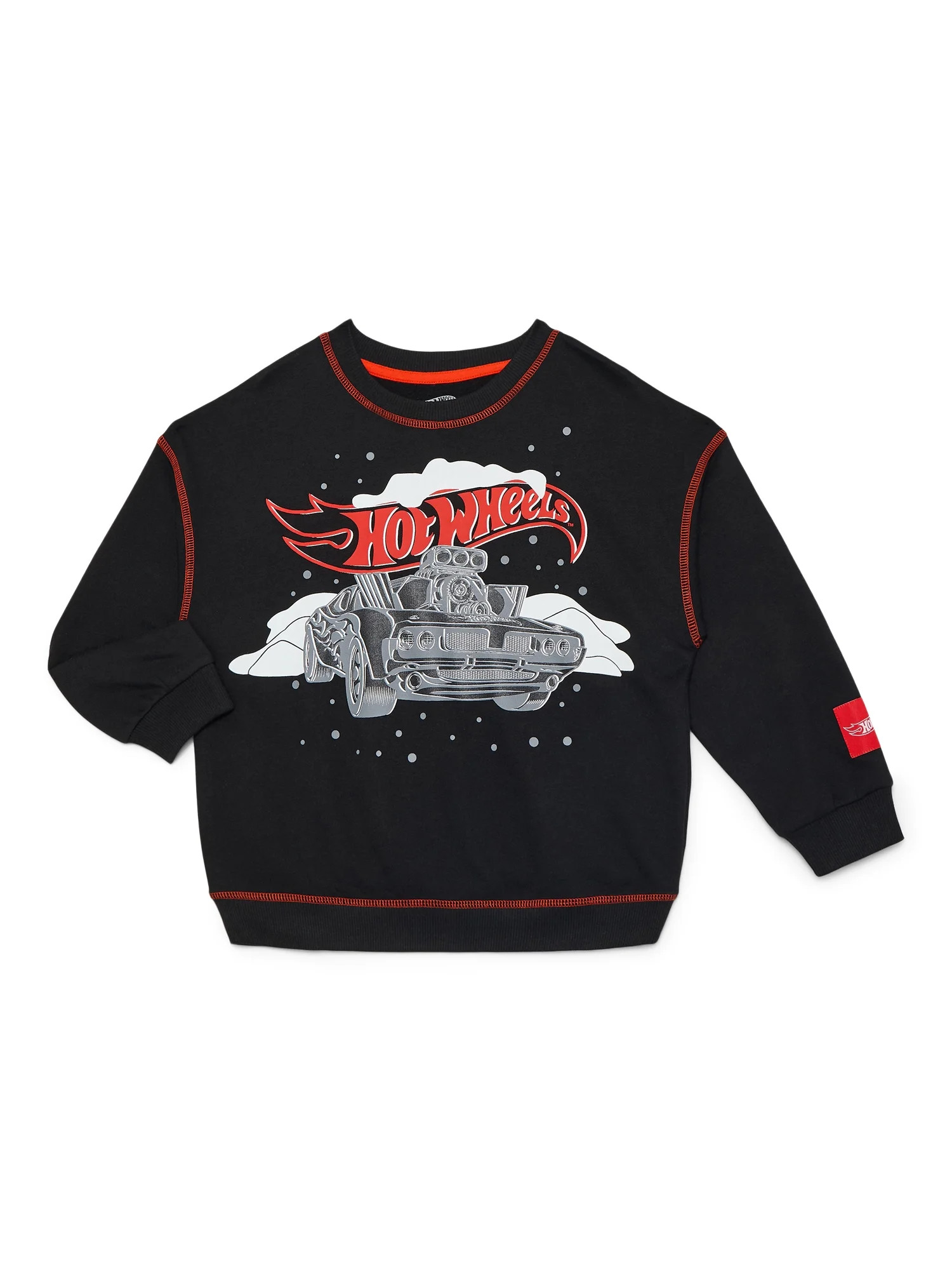 Hot Wheels Toddlers' Graphic Crewneck Sweatshirt with Long Sleeves, Sizes 12M-5T | Walmart (US)