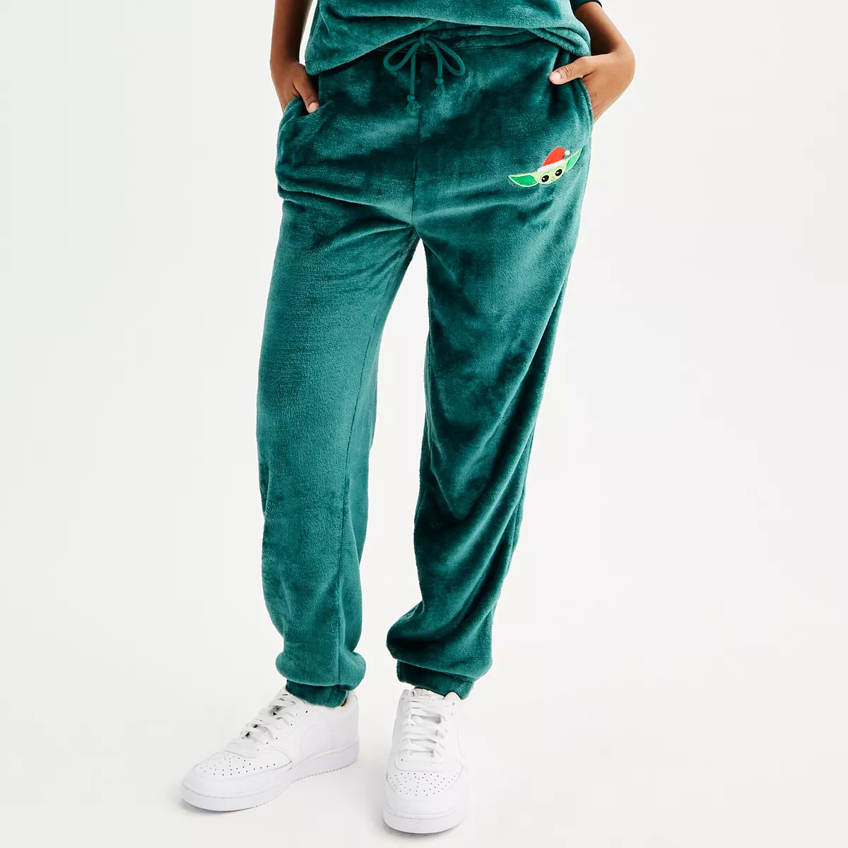 Juniors' The Mandalorian Grogu Holiday Graphic Jogger Pants | Kohl's
