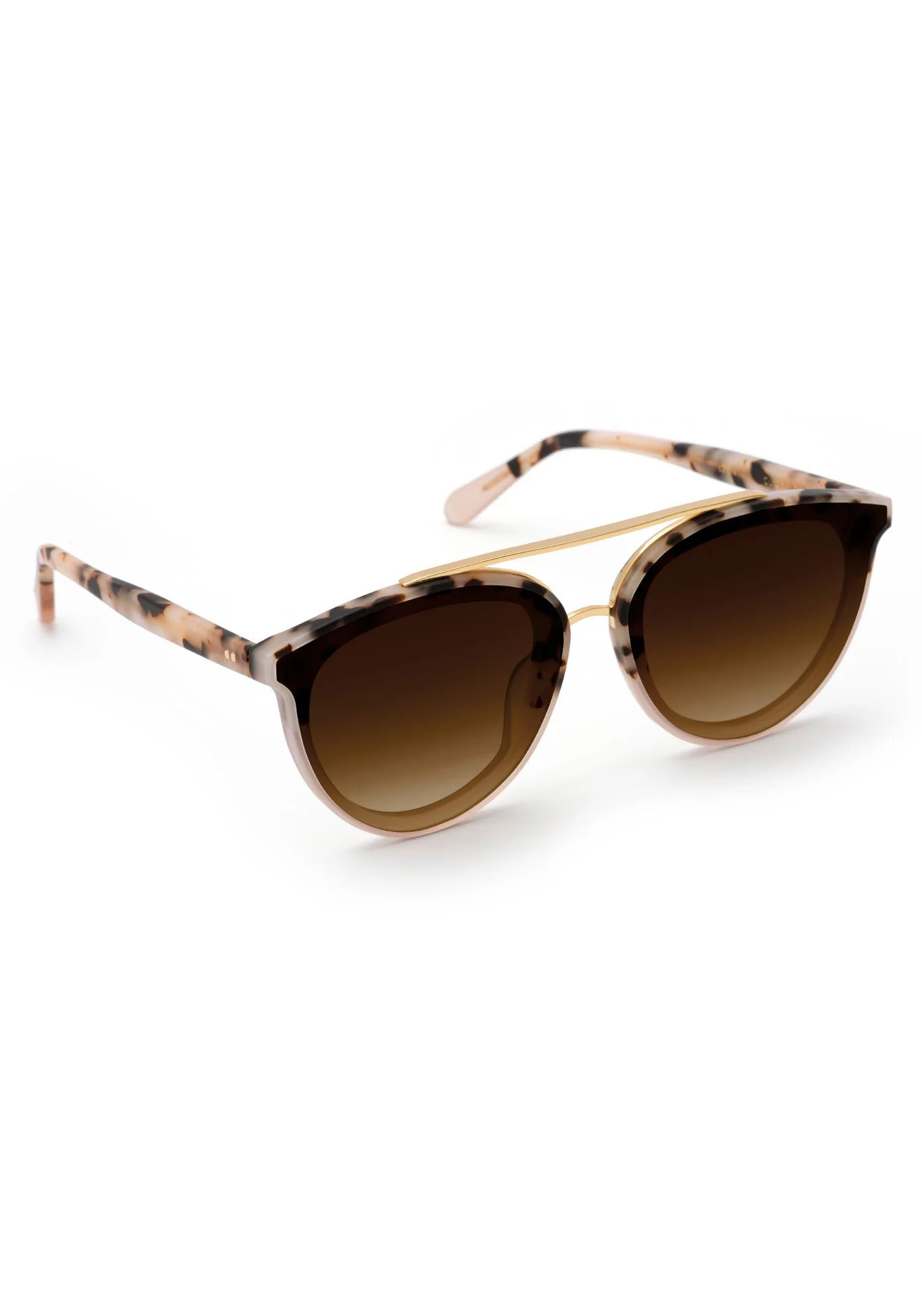CLIO NYLON | Matte Oyster to Petal 24K Polarized | KREWE Eyewear