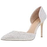 Badgley Mischka Womens Alexandra Satin Pointed Toe D-Orsay, Champagne, Size 10.0 | Amazon (US)