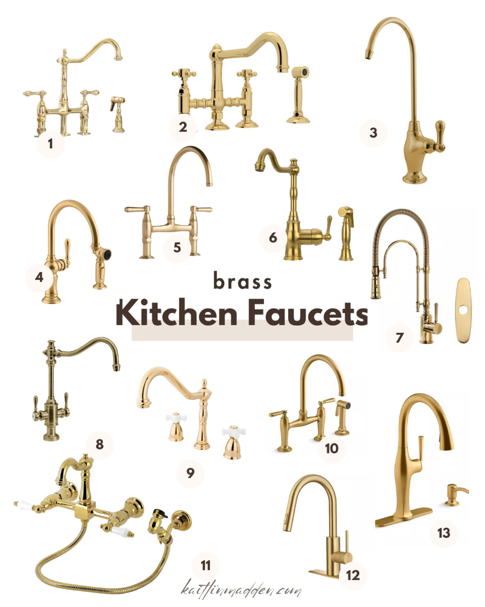 My fav brass kitchen faucets at every price point 

#LTKHome