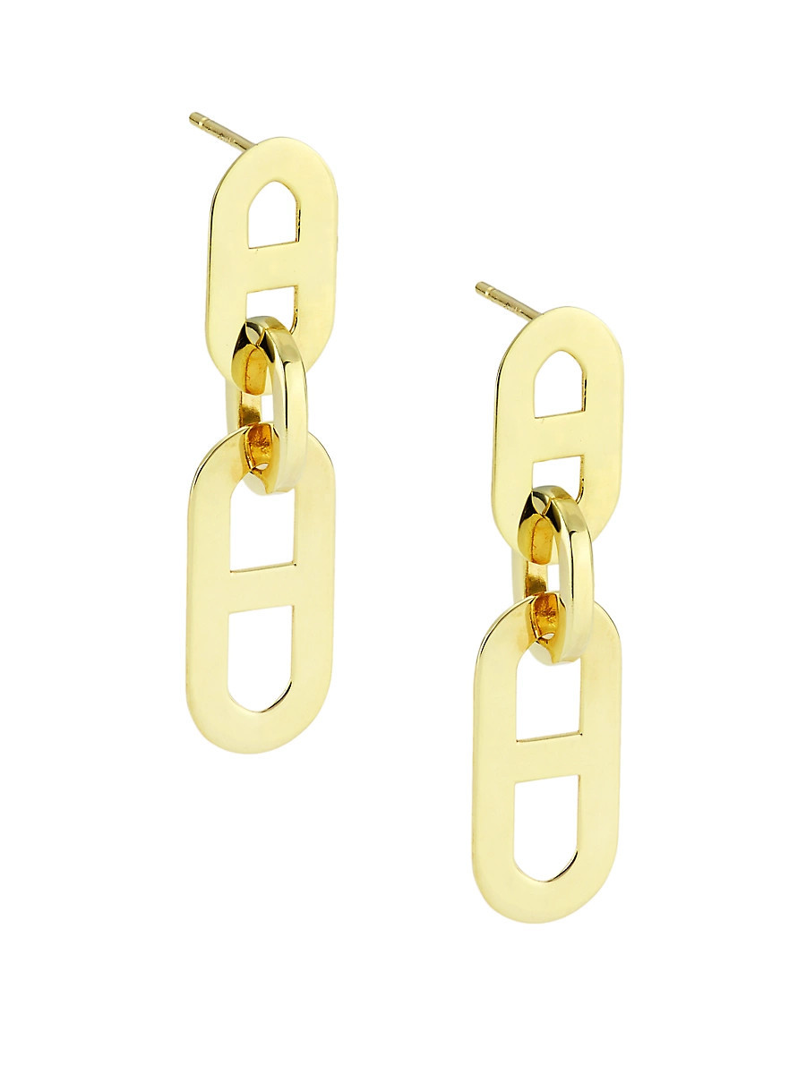 Women's 14K Yellow Gold Mariner-Link Drop Earrings - Gold | Saks Fifth Avenue