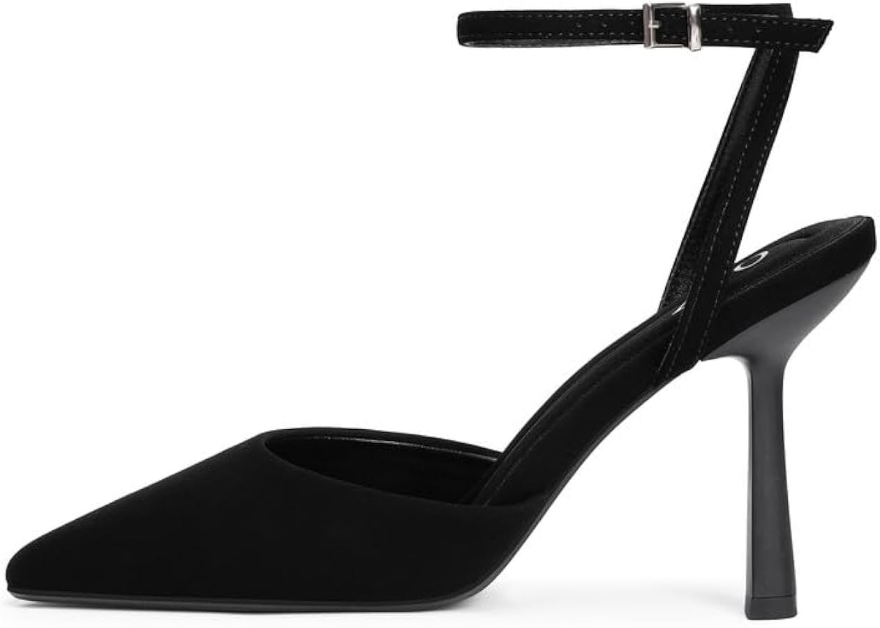Closed Toe Ankle Strap Heels Women Pumps Pointed Toe Heeled Sandals for Women Stiletto Wedding Dr... | Amazon (US)