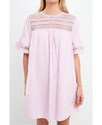 Women's Lace Detail Mini Dress | Macy's