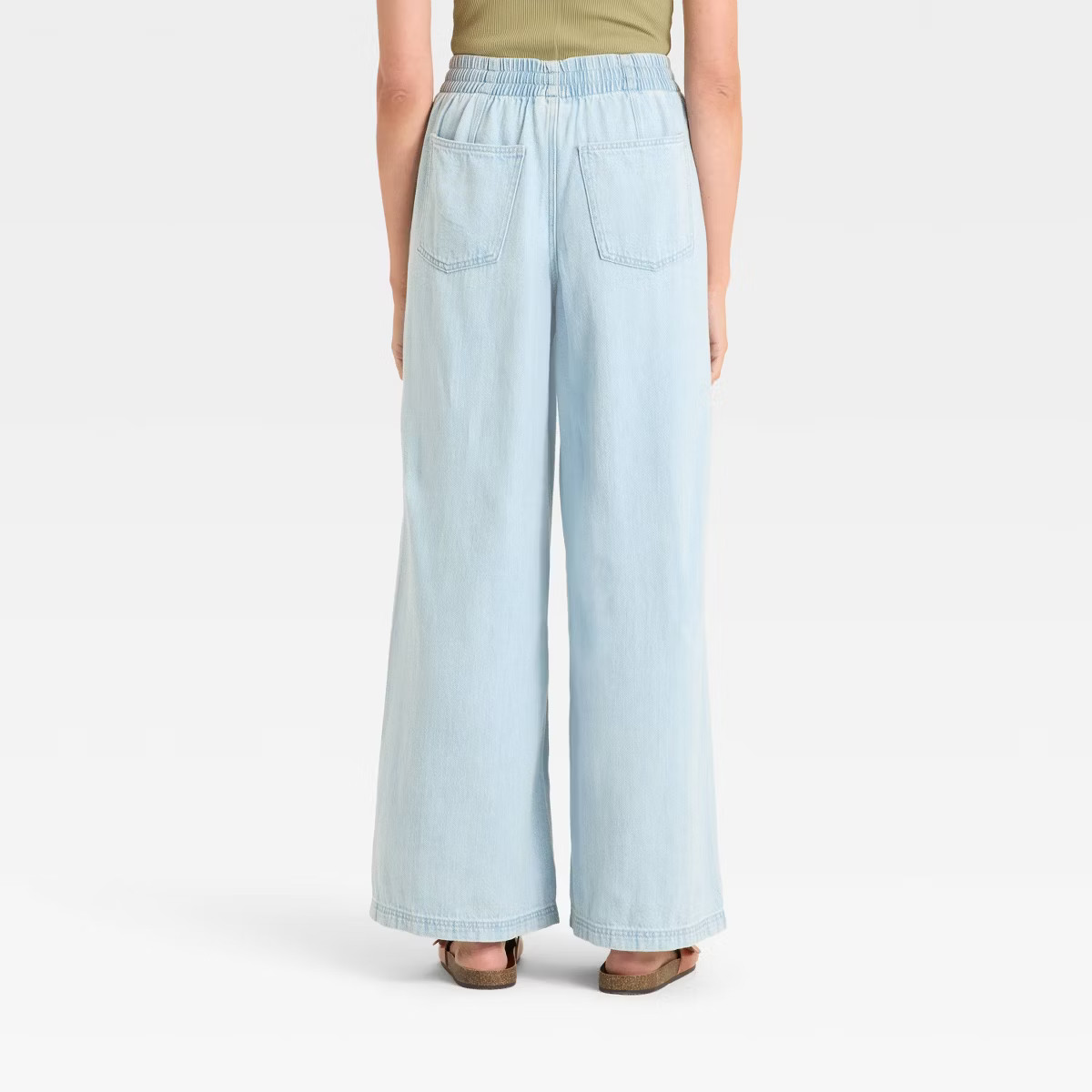 Women's High-Rise Drawstring Wide Leg Relaxed Fit Beach Pants - Universal Thread™ | Target
