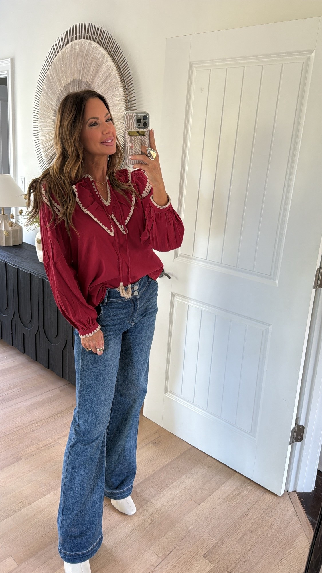 code betsy15 works for avara’s viviana top and kameron jeans! i’m wearing a medium top and 28 jeans - runs tts! ♥️

#LTKFindsUnder100 #LTKSaleAlert #LTKSeasonal