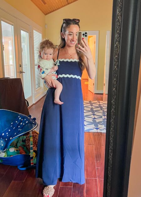 I’m loving this ricrac trend! Grabbed this one on Amazon for my patriotic outfit ric-rac navy dress. I have a small and I’m 5’2” and it just barely kisses the floor 

#LTKbaby #LTKSeasonal