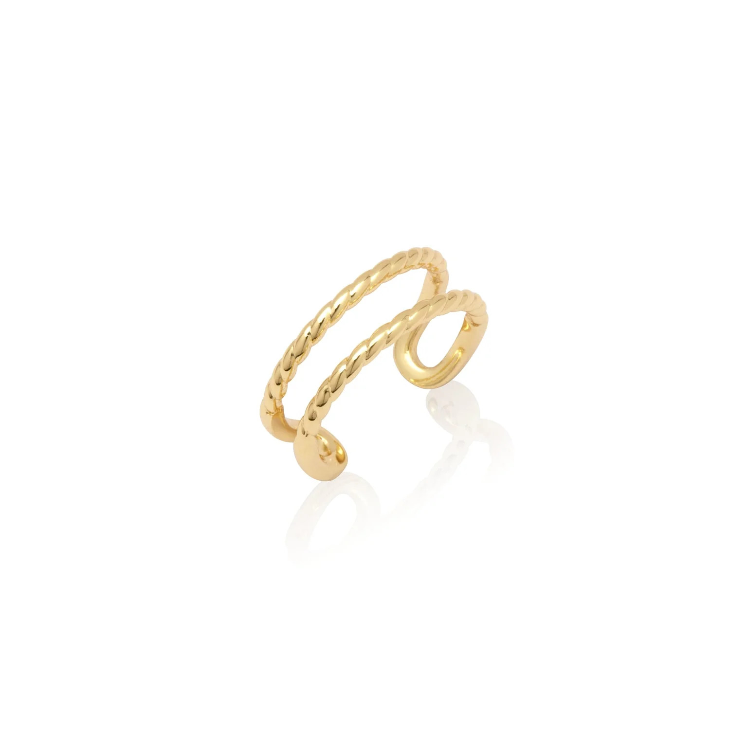Twisted Open Band Ring (Gold) | Abbott Lyon
