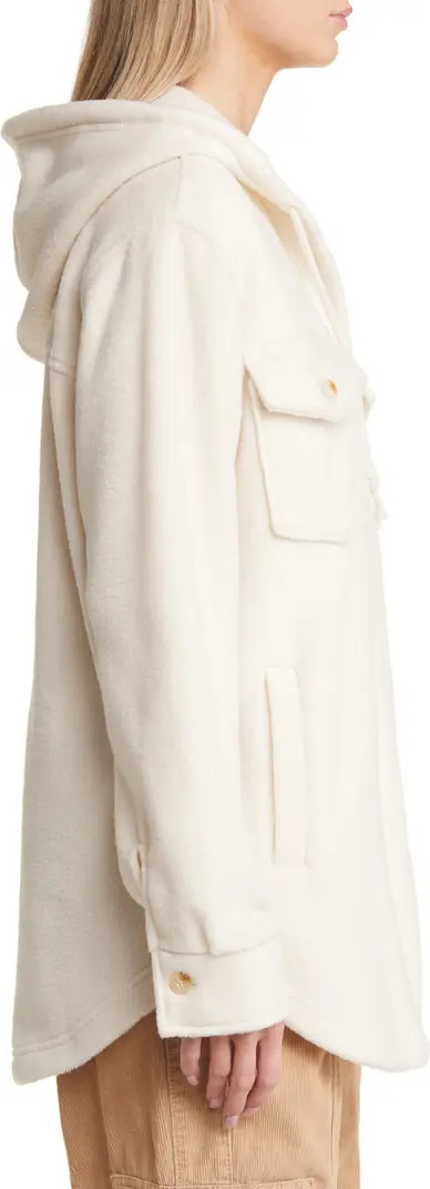 Hooded Fleece Shacket | Nordstrom