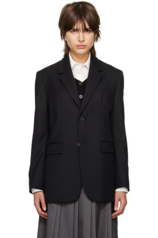 Dunst - Black Two Button Blazer | SSENSE