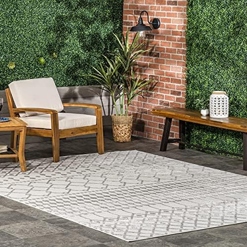 nuLOOM Kate Geometric Trellis Area Rug, 5' x 8', Beige | Amazon (US)