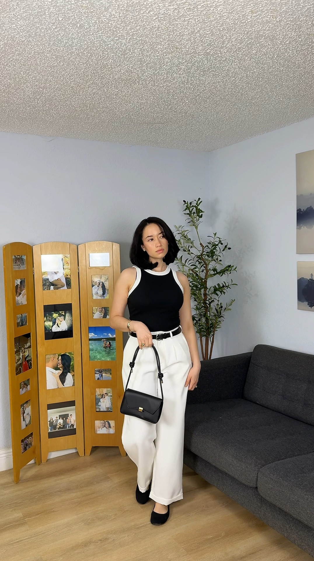 Old money outfit for spring. White trouser with black and white top  

#LTKStyleTip #LTKFindsUnder50 #LTKWatchNow