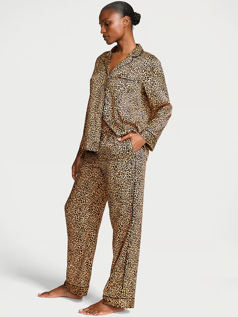 Glazed Satin Long Pajama Set | Victoria's Secret (US / CA )
