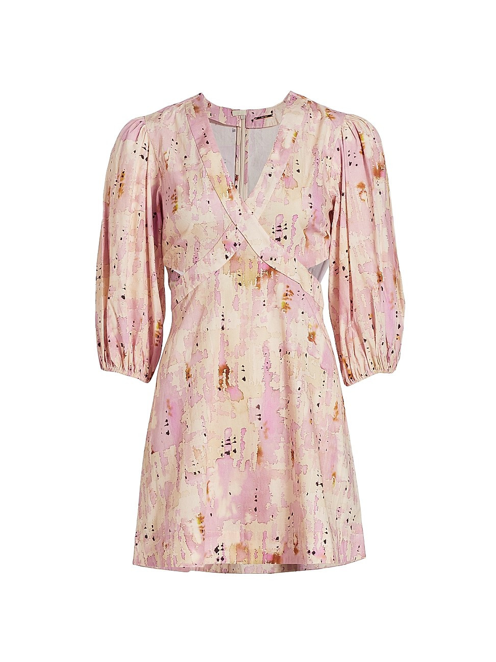 Linen Cut-Out Minidress | Saks Fifth Avenue