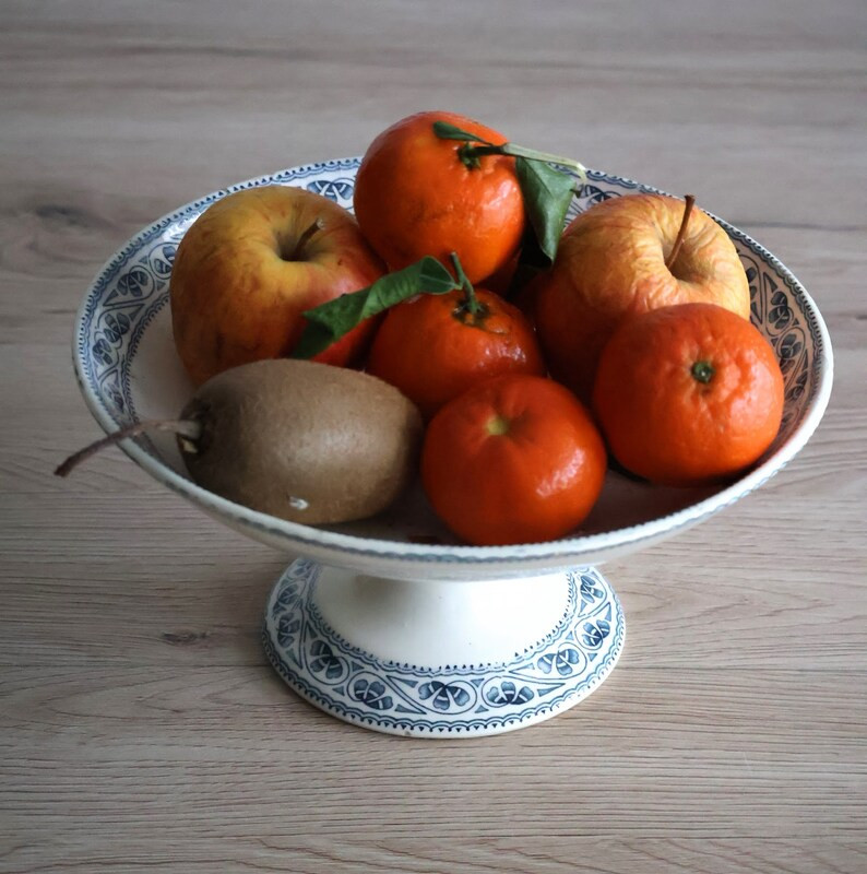 French Compotier Terre de Fer Choisy le Roi "Champigny" • late 19th century • French Vintage ... | Etsy (UK)