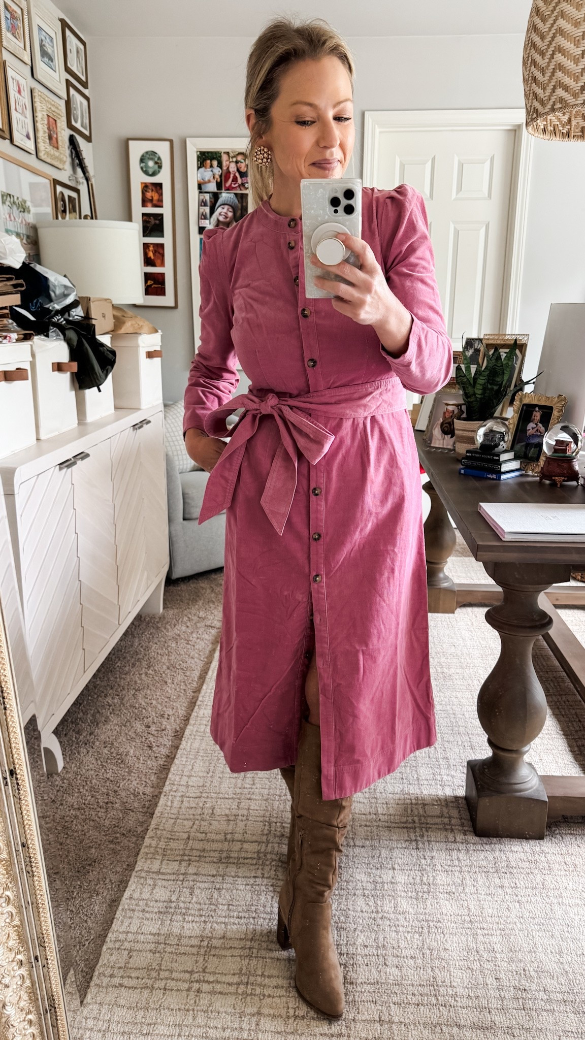 Pretty fall cord dress (gifted by @Boden (US) ) 20% off today with code 3V6V!. Adore the collar and versatile styling of this dress! 5’3” wearing a 4P.

#LTKSeasonal #LTKOver40 #LTKSaleAlert