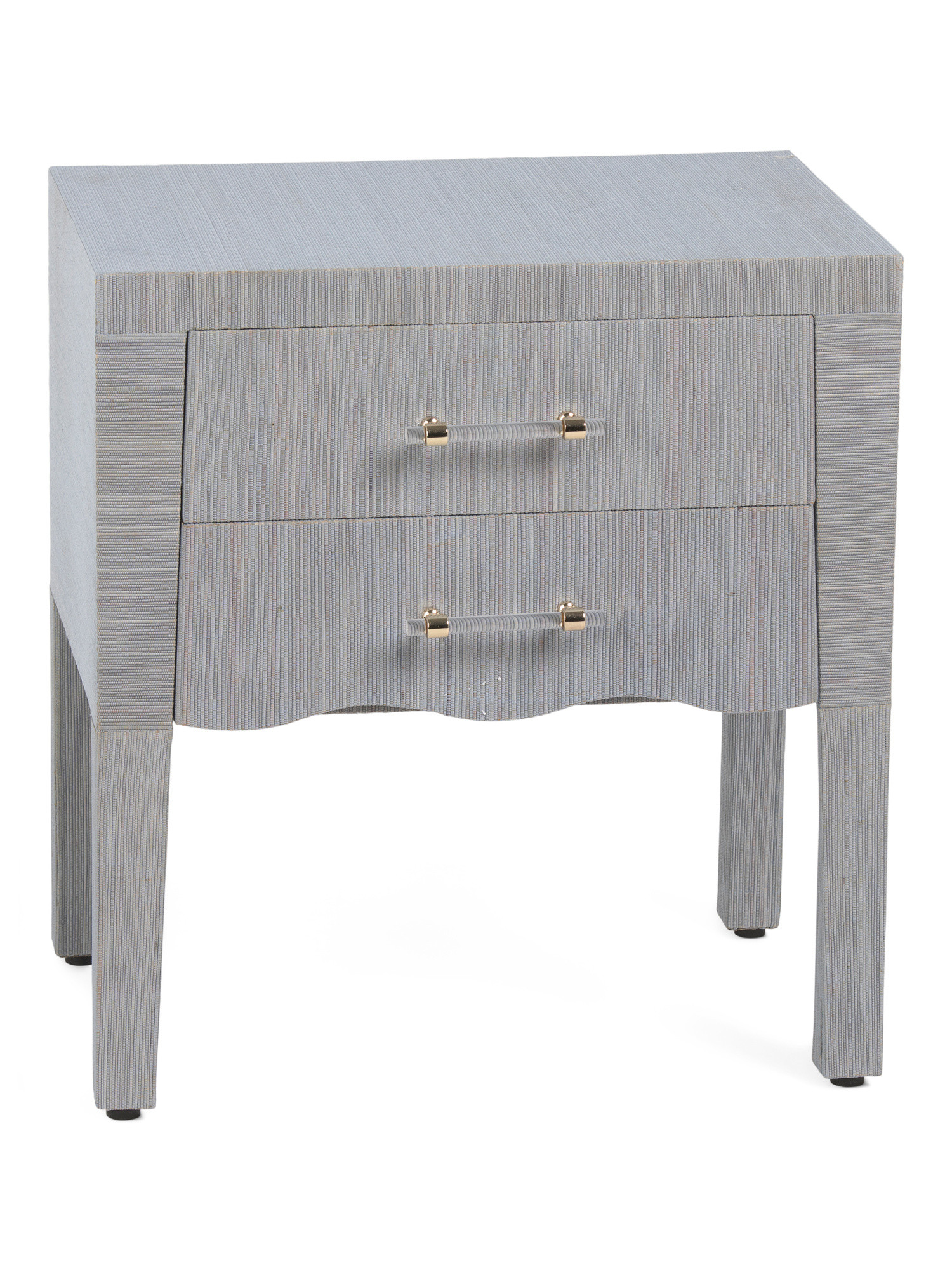22x15x24 Peter 2 Drawer Wavy Side Table | TJ Maxx
