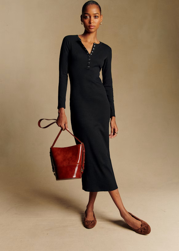 Elodie  Dress - Black | Sezane Paris - US
