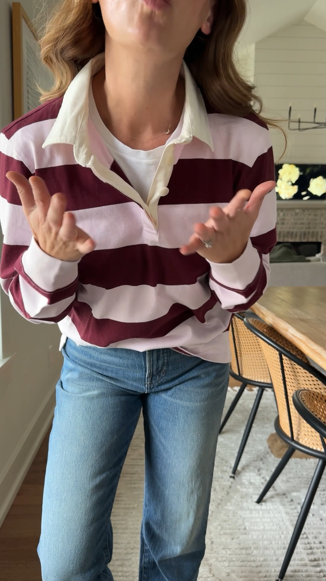 Top size medium
Jeans size 25p

#LTKSeasonal #LTKStyleTip #LTKOver40