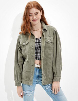 AE Oversized Corduroy Jacket | American Eagle Outfitters (US & CA)