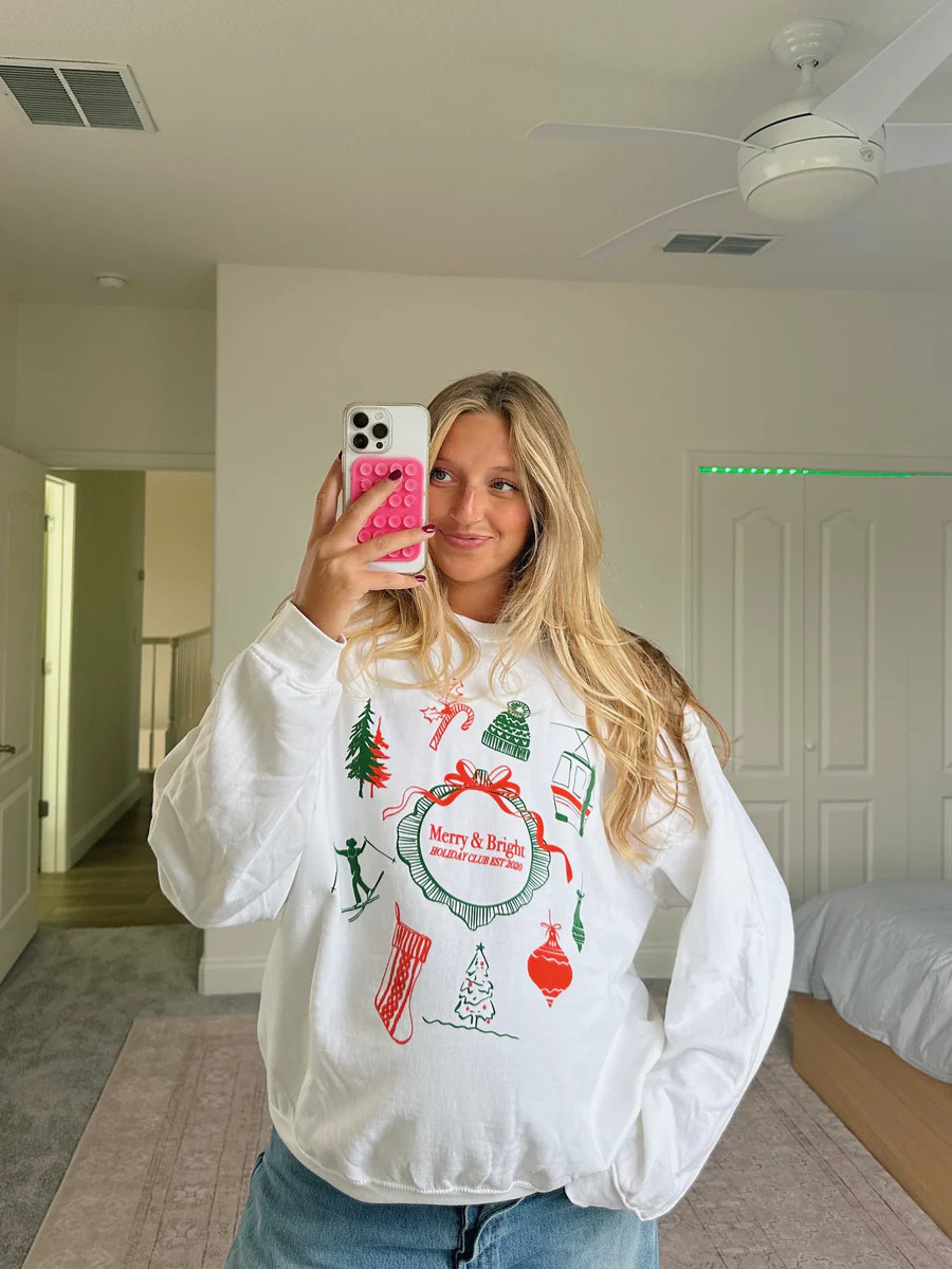 Merry and Bright Crewneck | The Beach Club Shop